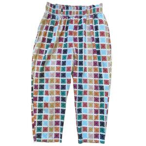 Lucy & Yak Multicolor Checkered Wide Leg Pants